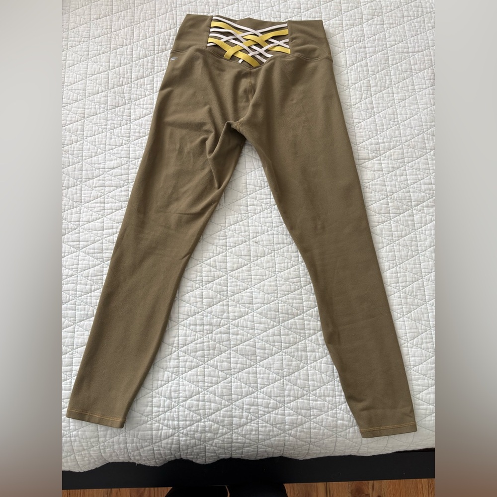 Green fabletics workout pants